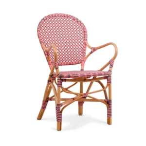 mobiliario-contract-sillon veronux cana natural tejido sintetico rosa